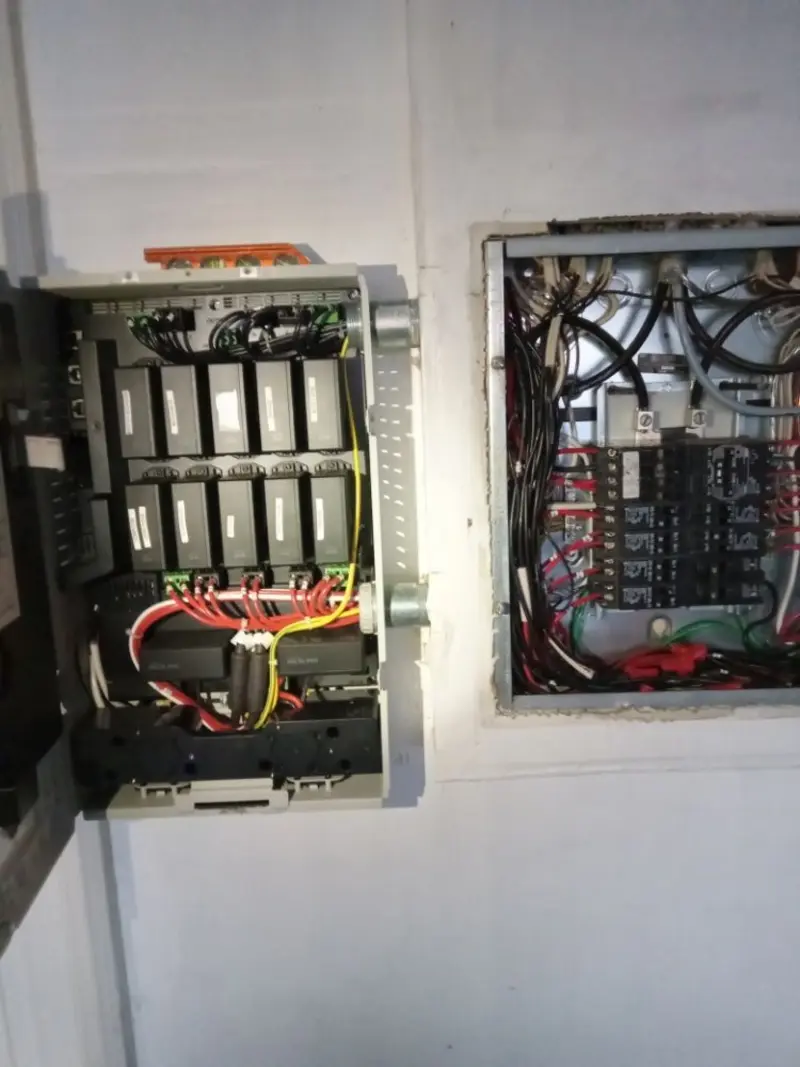 Electrical panel upgrade completed for Security Camera Wiring in Kettering